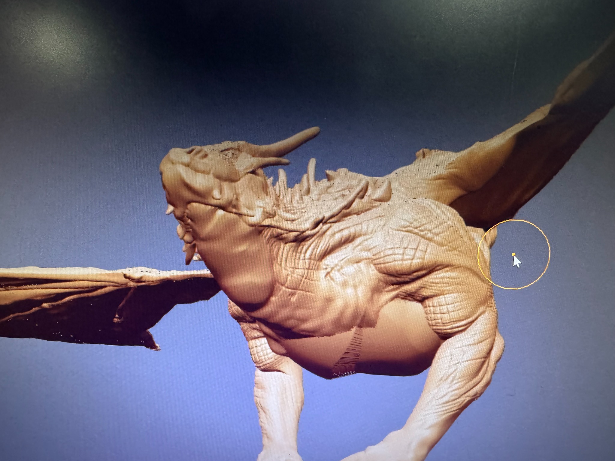 Red Dragon digital sculpture